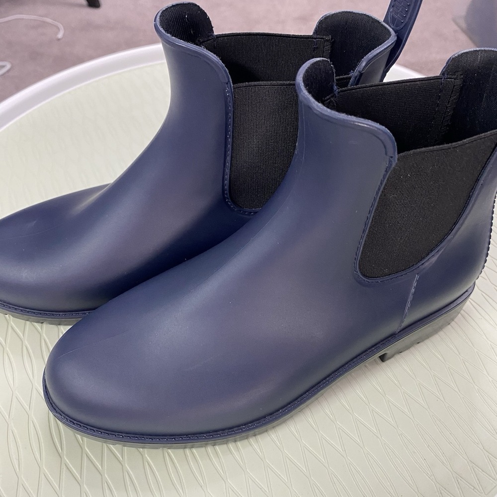 NEW Asgard Women's Chelsea Size‎ 5 Navy Blue Ankle Rain Garden Boots Waterproof